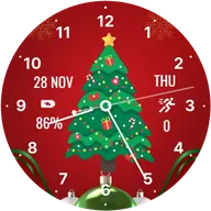 Christmas Tree Clock WatchFace